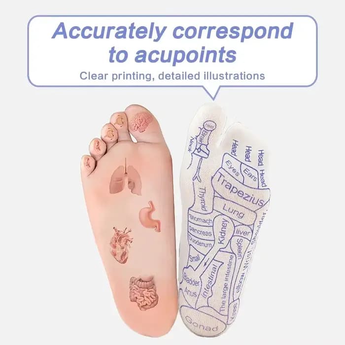 Massage des pieds chaussettes d'acupression soulager les pieds fatigués chaussettes Acupoint masseur de pieds chaussettes de réflexologie physiothérapie outil de soin des pieds