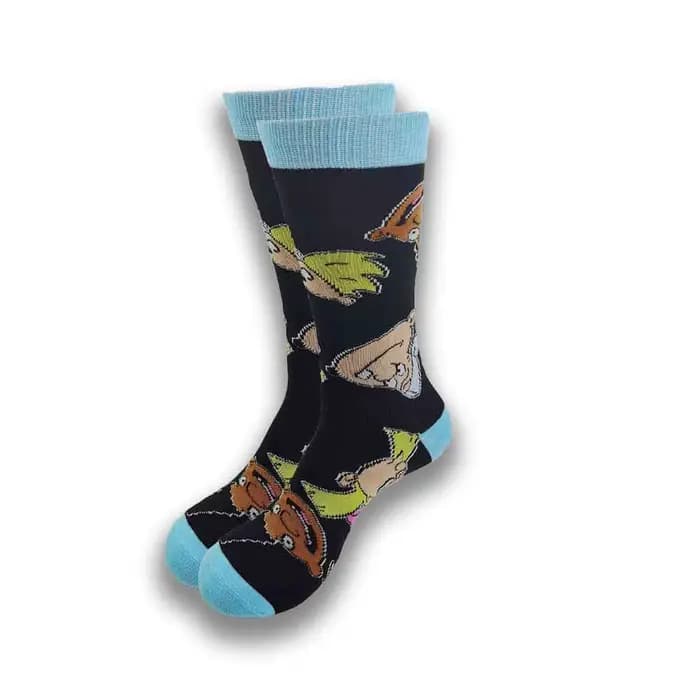 Chaussettes de dessin animé et cancers pour hommes et femmes