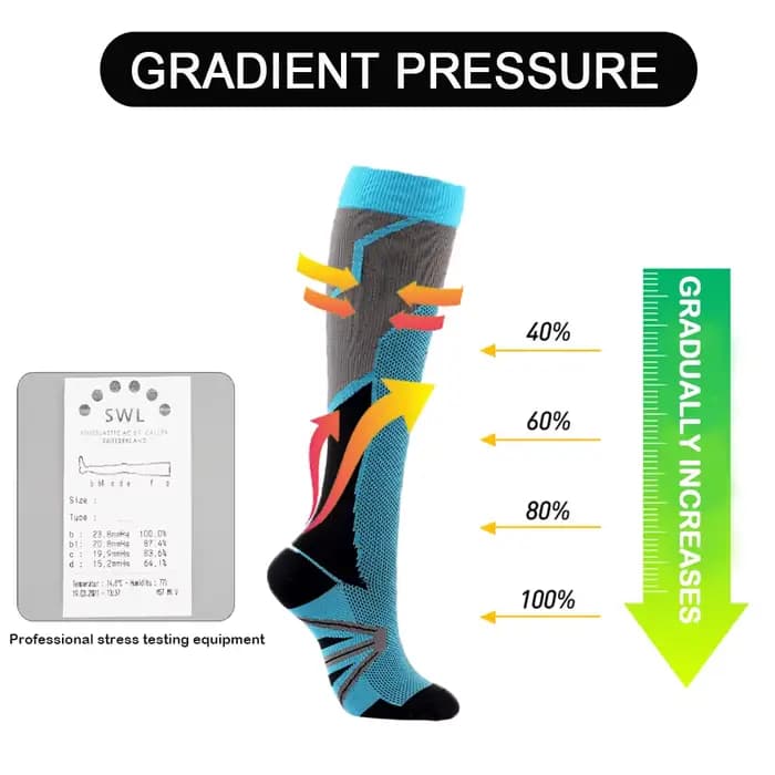 Chaussettes de Compression Médicale en Surpoids pour Femme