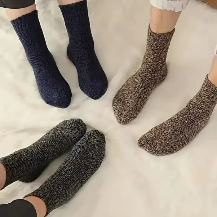 5 paires de chaussettes thermiques d'hiver pour hommes
