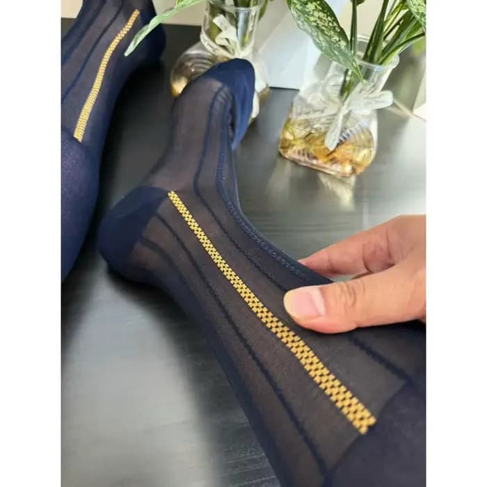 Chaussettes habillées montantes pour hommes, longues, douces, élastiques, en nylon, pour toutes les saisons, couleur unie, pour affaires et soirées