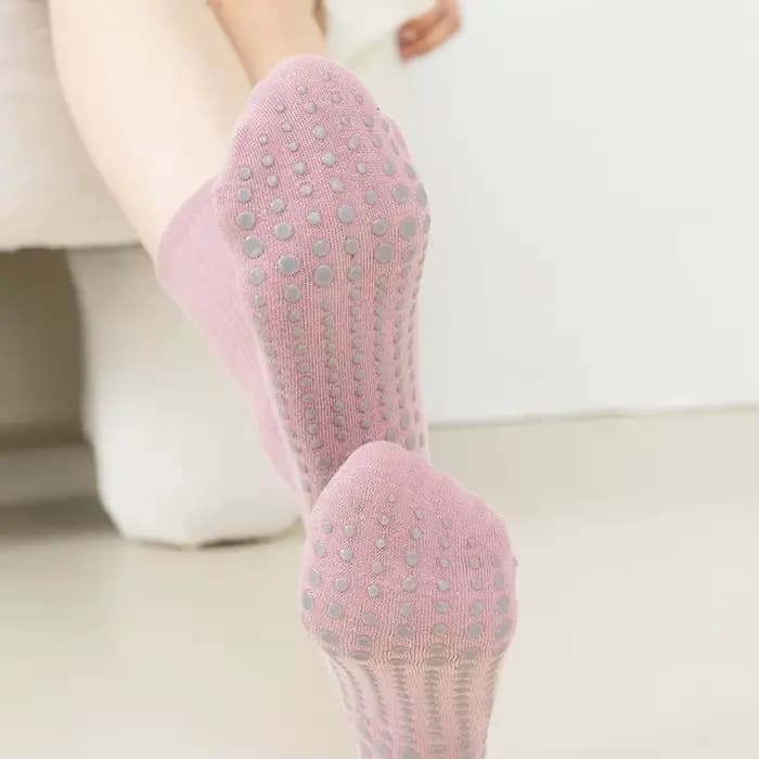 Chaussettes de yoga coordonnantes en pur coton pour femmes