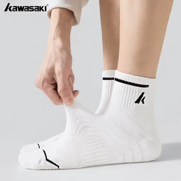 Kawasaki trois paires de chaussettes de sport respirantes et durables adaptées aux hommes et aux femmes