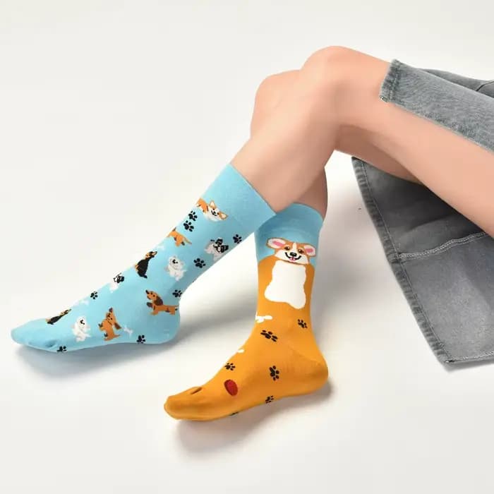 Chaussettes colorées en coton de Van Gogh Picasso pour hommes et femmes
