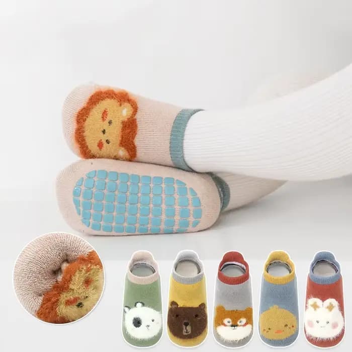 Chaussettes Antidérapantes en Coton pour Enfant