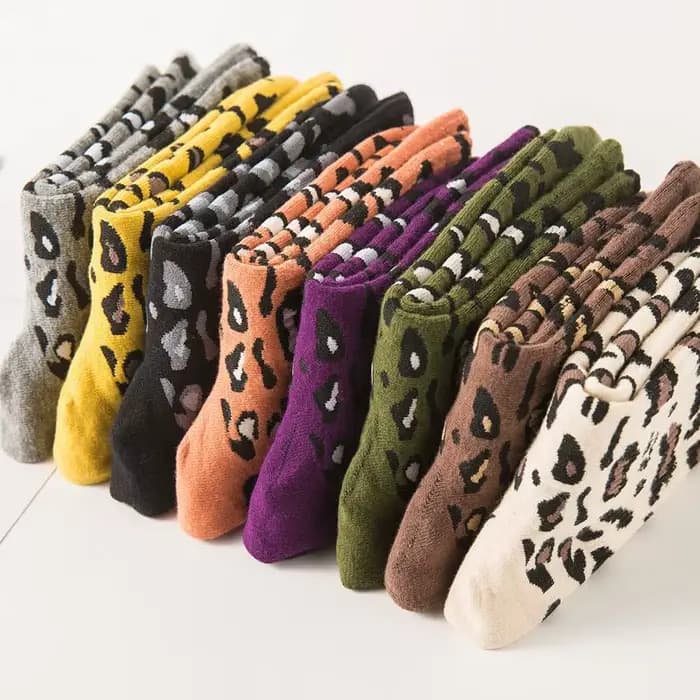 Chaussettes à imprimé léopard pour femmes et filles, Streetwear, Harajuku, Sexy, Mignon, Kawai, Style coréen, Skate, Court, Mode, Printemps, Automne, Nouveau