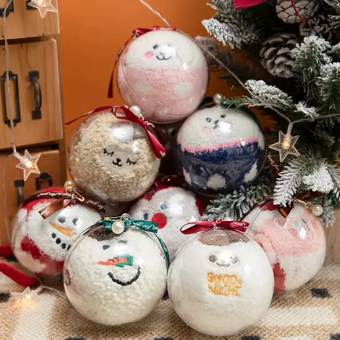 Chaussettes chaudes épaissies – Emballage cadeau Chaussette de Noël