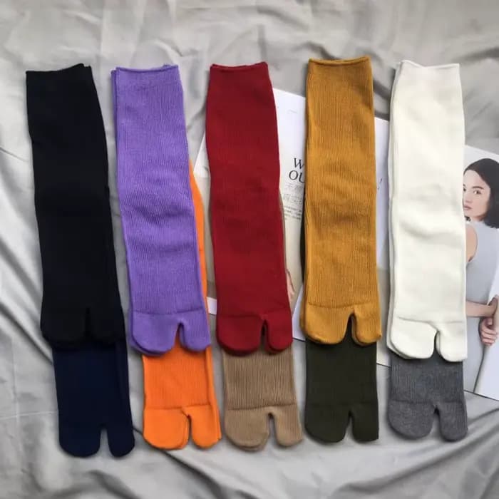 Chaussettes en coton fendu pour hommes et femmes