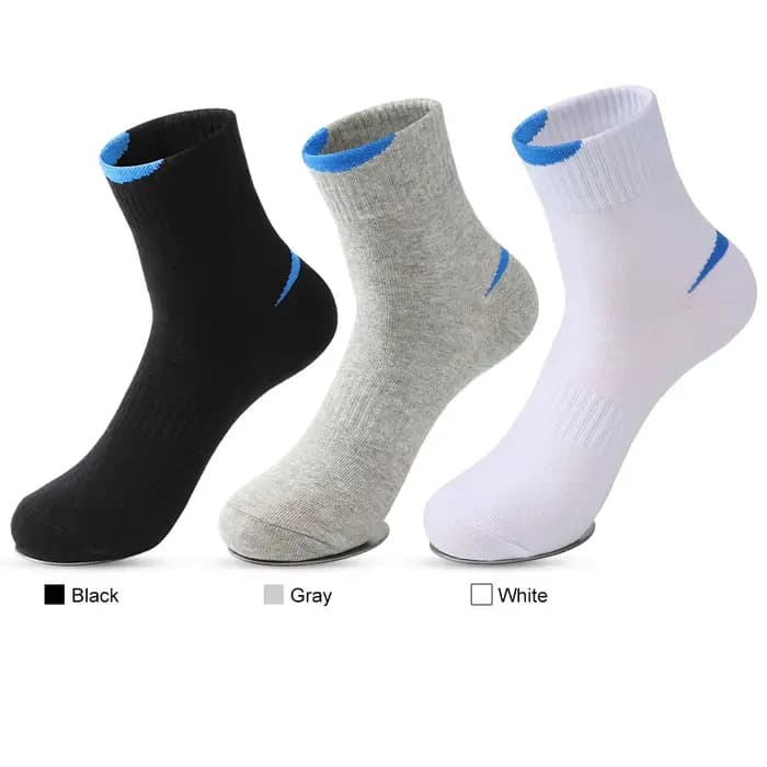 5 paires/lot hommes chaussettes de course décontracté respirant Sports de plein air coton