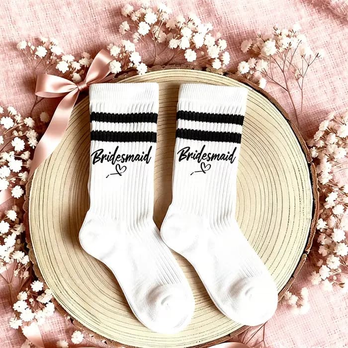 Chaussettes de Mariée pour la Journée du Mariage