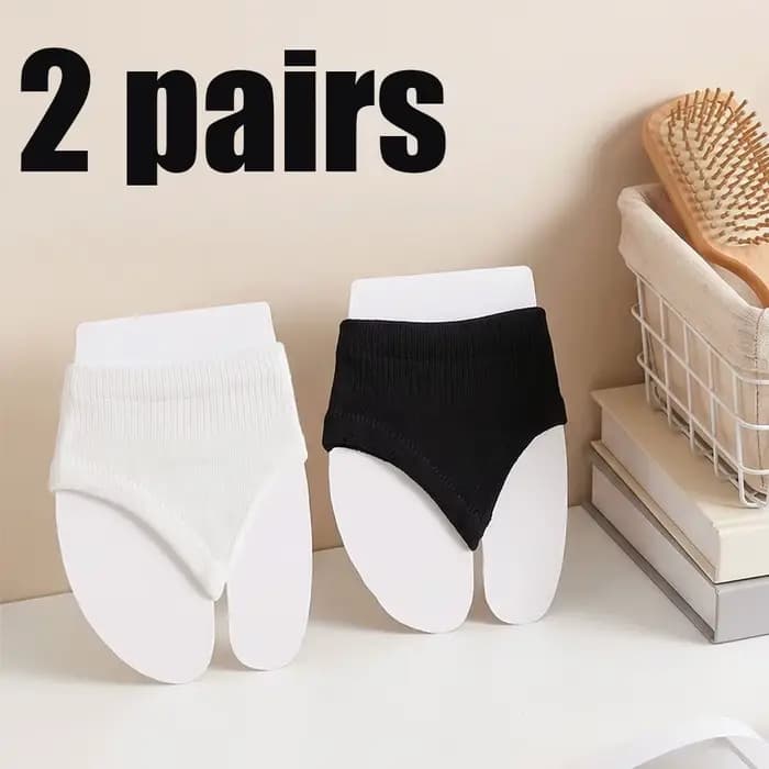 Lot de 2 paires : Chaussettes légères pour sandales / tongs – Unisexe
