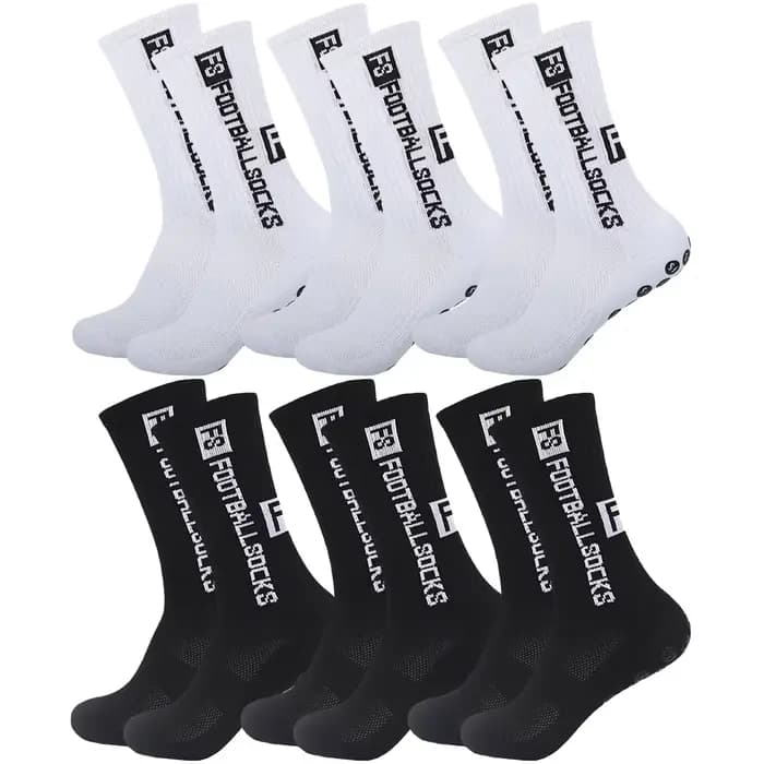 6 paires de chaussettes antidérapantes pour hommes et femmes