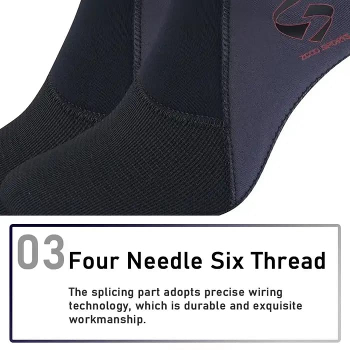 1 paire de chaussettes de plongée en néoprène pour hommes et femmes