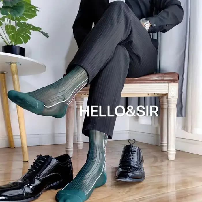 Chaussettes fines en nylon pour hommes
