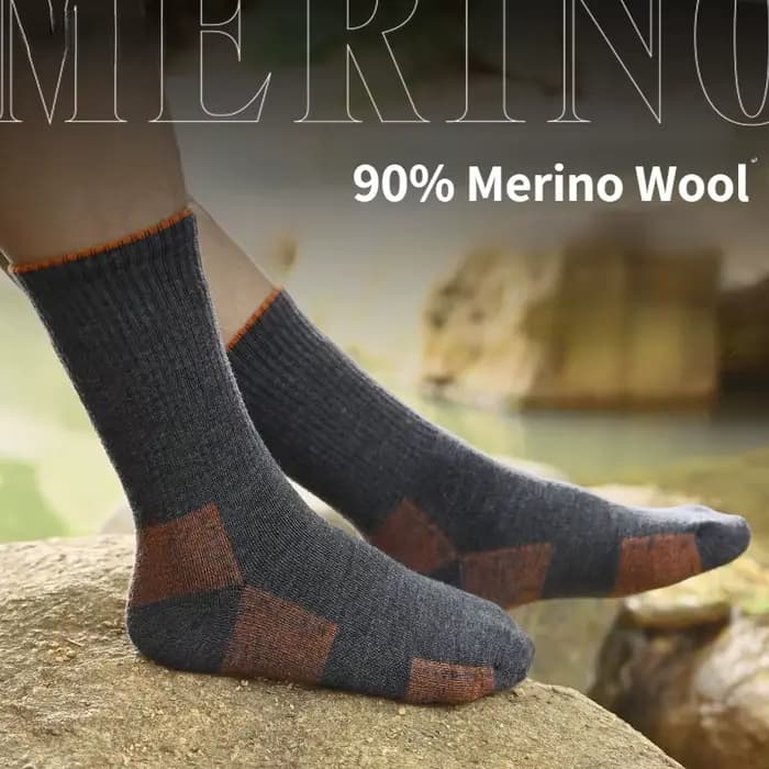 Chaussettes de randonnée en laine mérinos pour hommes et femmes