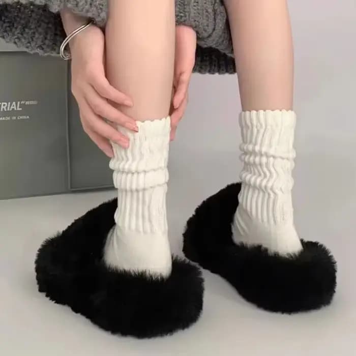 Chaussettes Vintage Simples et Cool à Tubes Moyens
