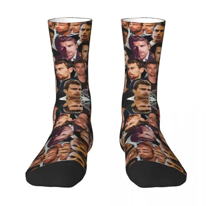 Chaussettes unisexes pour hommes Theo James