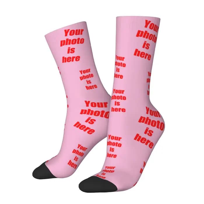 Chaussettes personnalisées en forme de visage, chaussettes unisexes personnalisées à faire soi-même, chaussettes avec photo personnalisée, chaussettes avec photo, chaussettes personnalisées comme cade