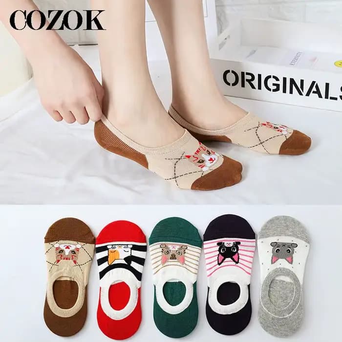 Chaussettes en coton pour femmes, 3 paires, tendance, courtes, chaton, art coloré, décontractées, mignonnes, dessin animé chat, cadeau pour filles