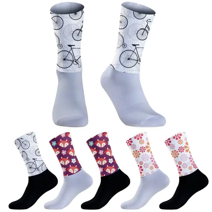 Chaussettes de sport à compression pour cyclisme en plein air