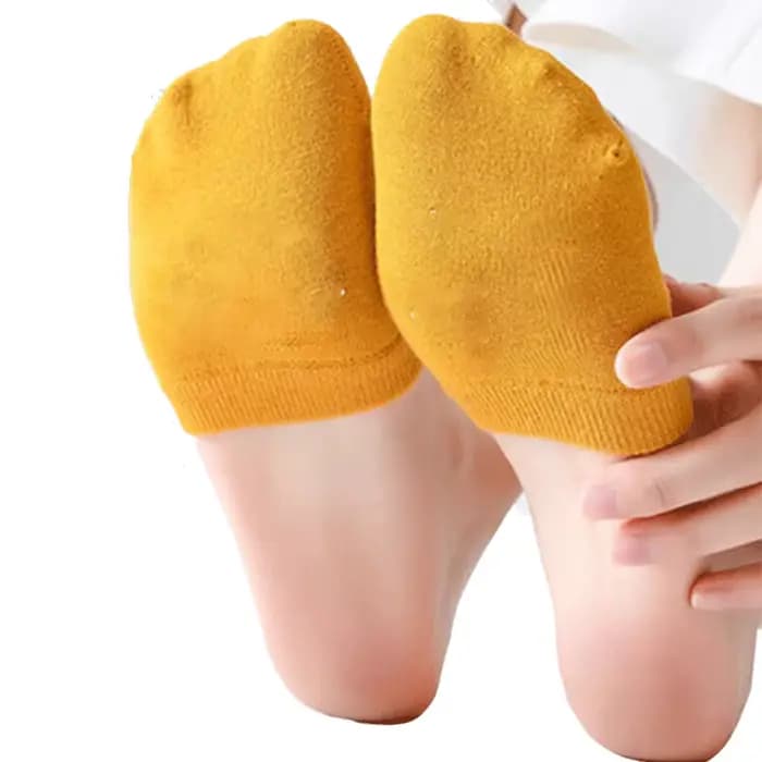 Demi-chaussette Invisible en coton pur pour femme