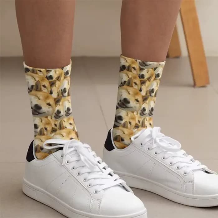 Chaussettes personnalisées pour le visage