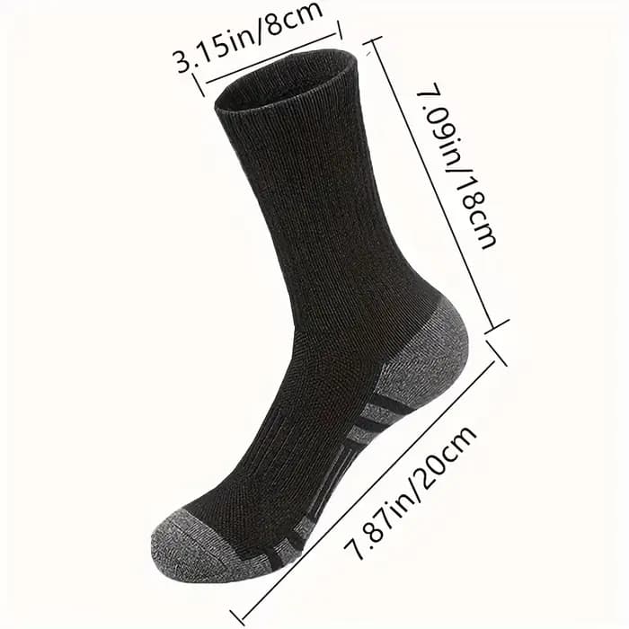 5 paires de chaussettes athlétiques pour hommes, chaussettes de Sport, de course, de mollet, rembourrées, respirantes, pour l'extérieur, pour hommes et femmes