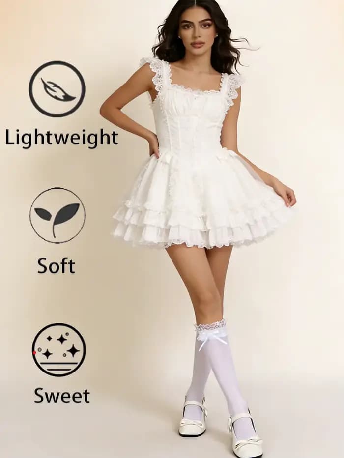 1 paire de chaussettes mi-mollet de couleur unie pour femmes