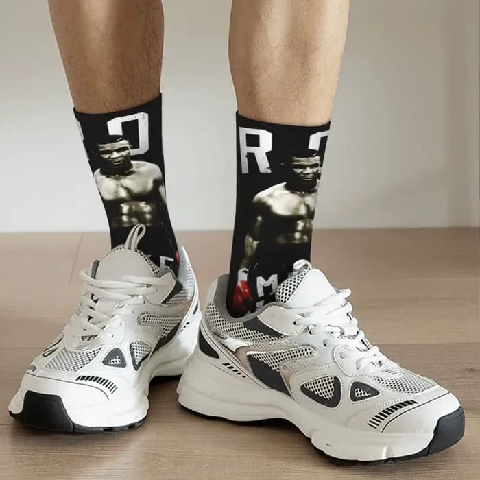 Chaussettes de boxe rétro Mike Tyson pour hommes et femmes