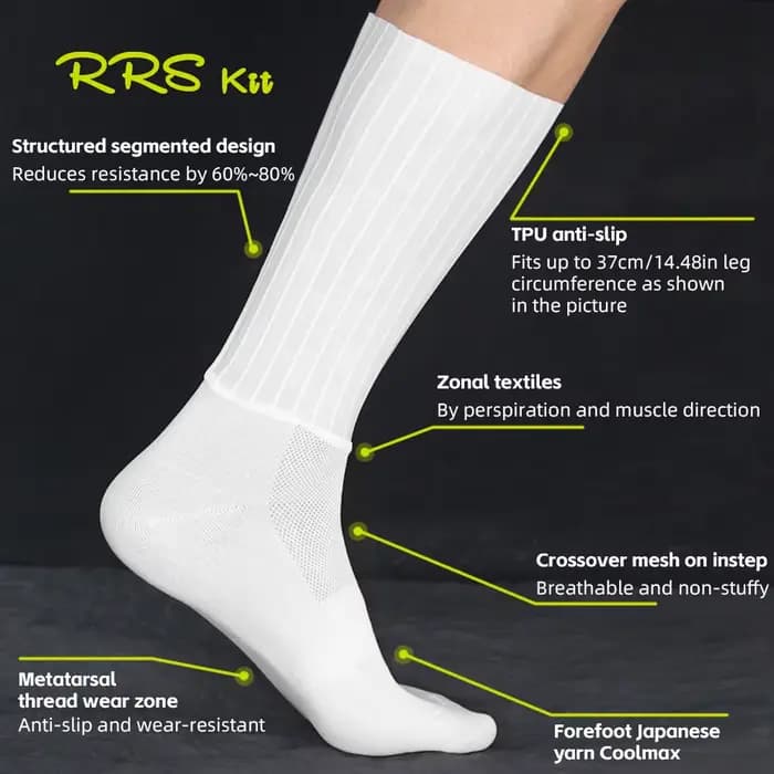 Rrskit Areoy chaussettes de cyclisme vêtements respirants résistant TPU anti-dérapant conception segmentée été léger