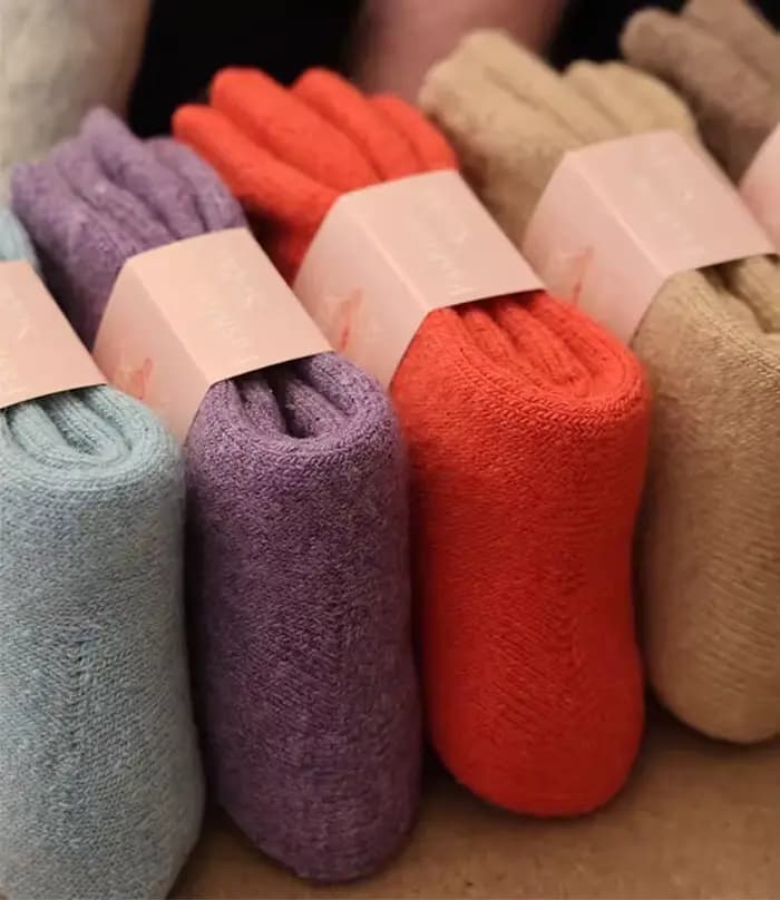 5 paires hiver Super plus épais chaussettes chaudes laine femmes