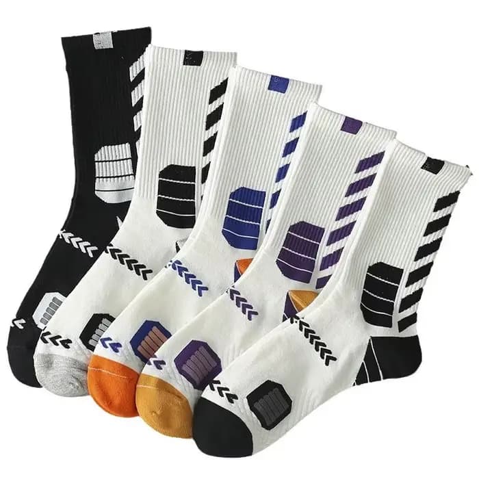 5 paires de chaussettes pour hommes, chaussettes de sport mi-tube épaisses noires et blanches, chaussettes amusantes pour l'automne et l'hiver, Calcetines Hombre Rayas Regalo Hombre