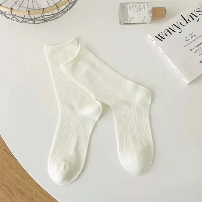 Chaussettes pour femmes mince été nouvelle couleur bonbon évider