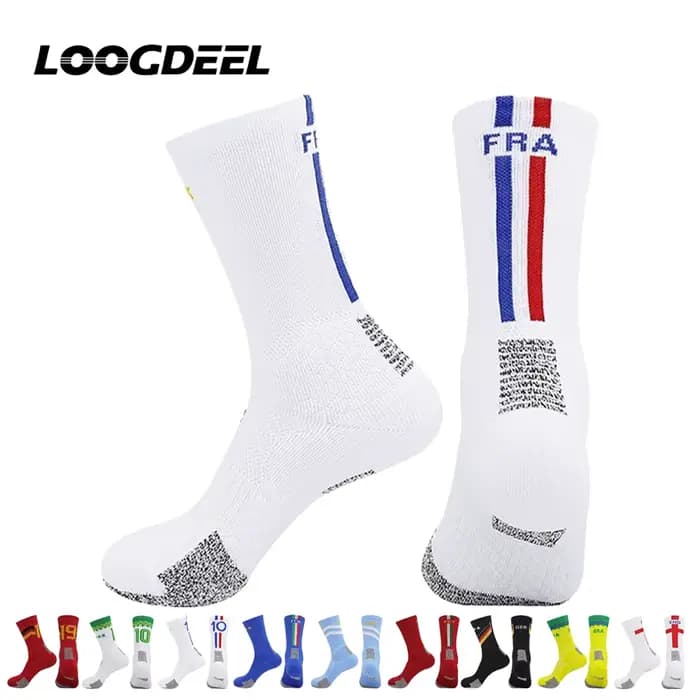 LOOGDEEL Chaussettes de football professionnelles pour l'entraînement d'équipe