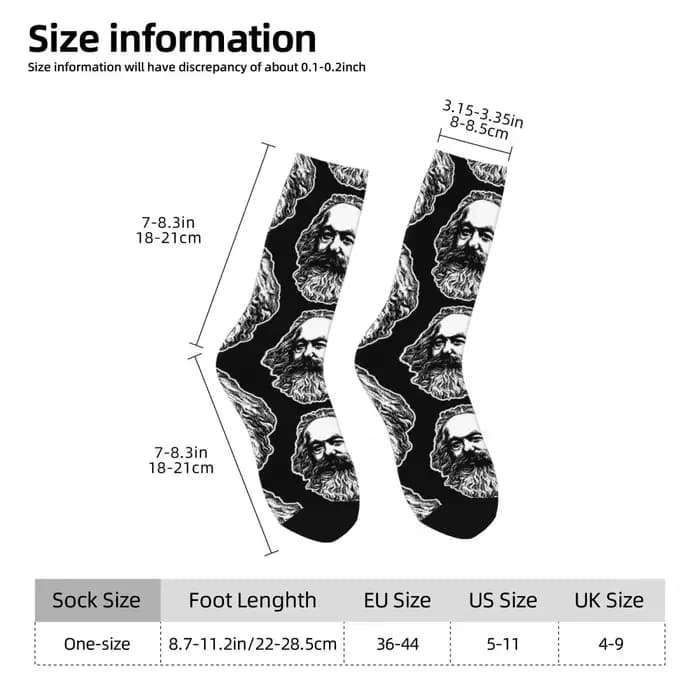 Chaussettes Karl Marx Marx coordonnantes pour hommes