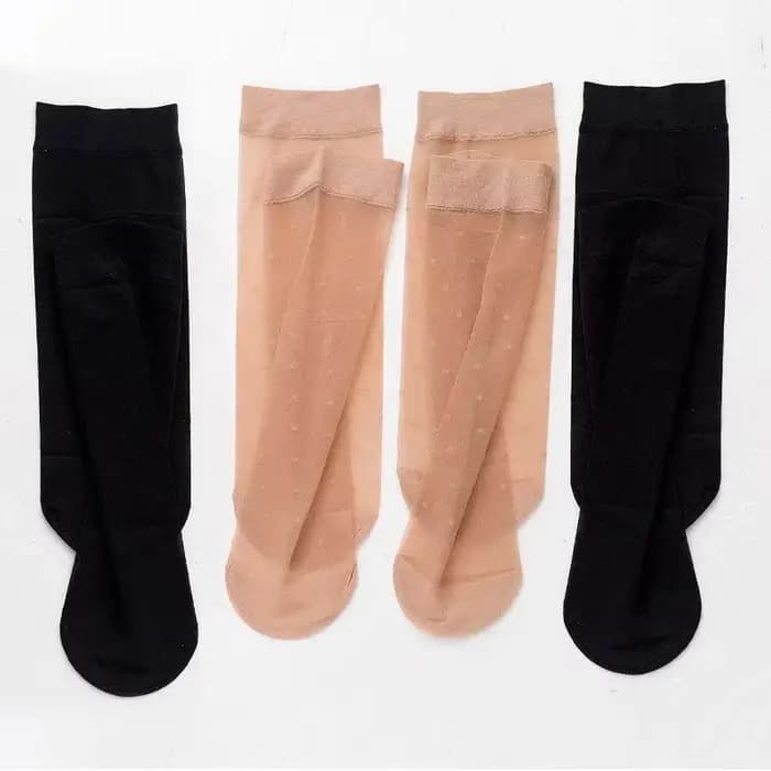 10 paires de chaussettes mi-tube en Nylon pour femmes
