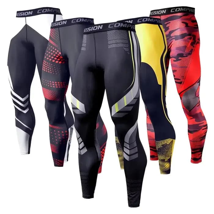 Leggings de Compression collants pour hommes course Sport homme vêtements de Sport entraînement cyclisme Fitness pantalon Jogging entraînement Leggings extrêmes