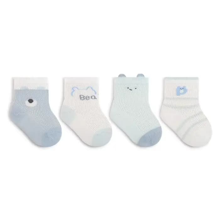 2025 été nouveau bébé chaussettes maille ultra mince bébé chaussettes mignon dessin animé lâche désossé mi-coupe coton chaussettes