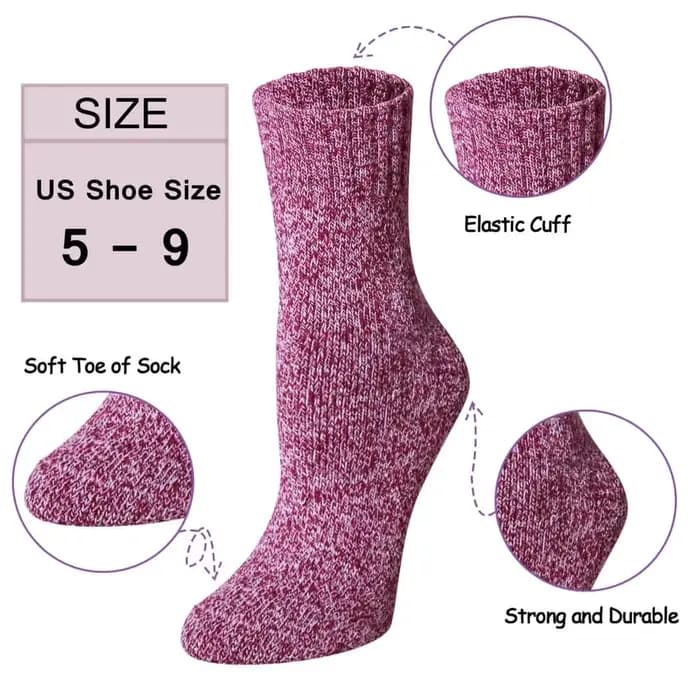Chaussettes en laine optique pour hommes et femmes