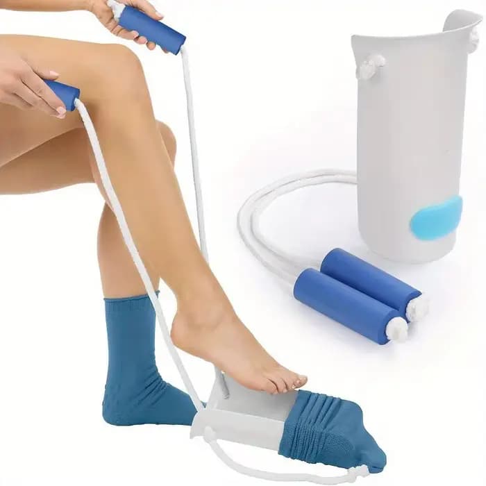 Aide à la pose de chaussettes, outil pratique pour chaussettes de compression, accessoire de mobilité pratique pour personnes âgées, femmes enceintes, diabétiques, usage quotidien à domicile