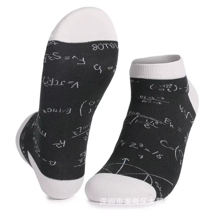 Grande taille décontracté à la mode coupe basse chaussettes drôle