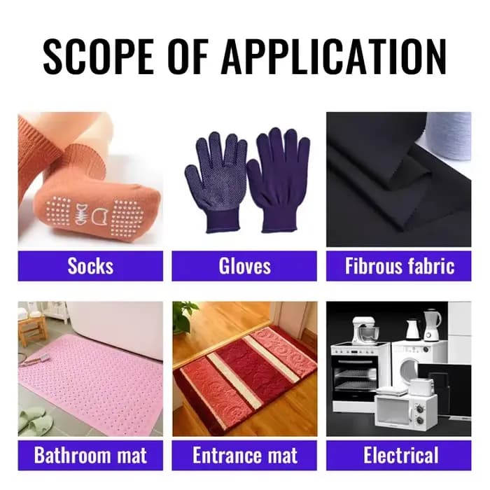 Colle adhésive transparente antidérapante 50ML pour chaussettes, points de préhension DIY, tapis de salle de bain, base d'appareil, résistante à l'usure, imperméable, forte adhérence