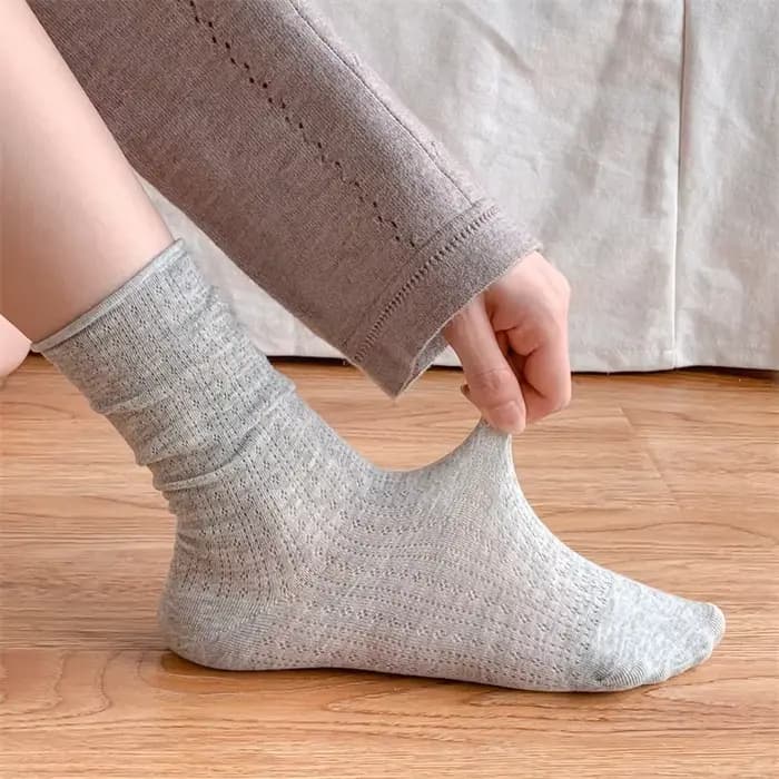 Chaussettes pour femmes mince été nouvelle couleur bonbon évider