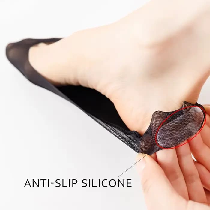 5 paires de chaussettes invisibles pour femmes, chaussettes d'été fines antidérapantes, coupe basse, en soie glacée, pour talons hauts, plates, solides, sans présentation