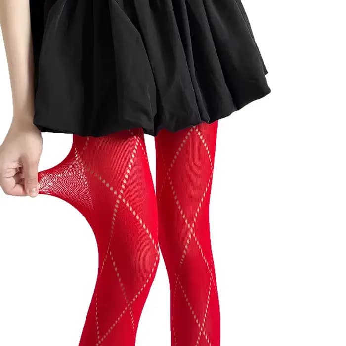 2025 automne nouveau collants tricotés femmes Sexy Jacquard tricoté
