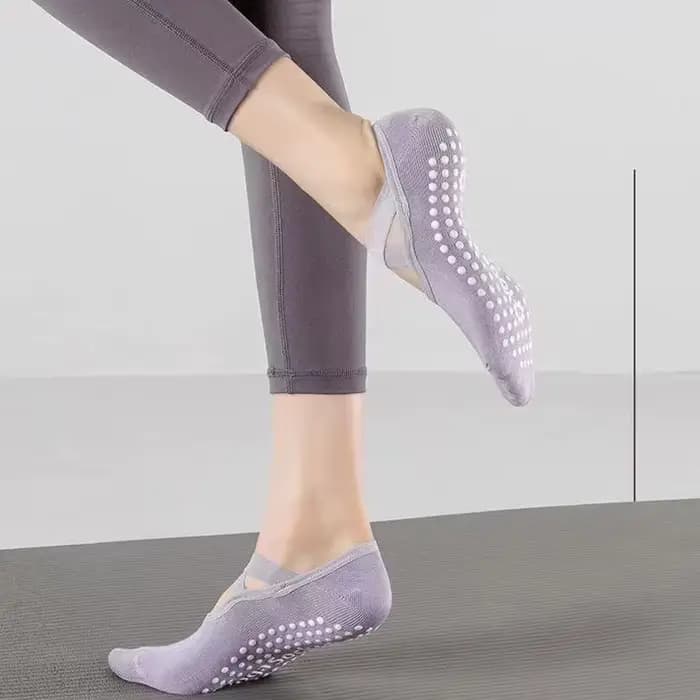 Dreamlikelin 1 paire de chaussettes de Pilates antidérapantes pour débutantes
