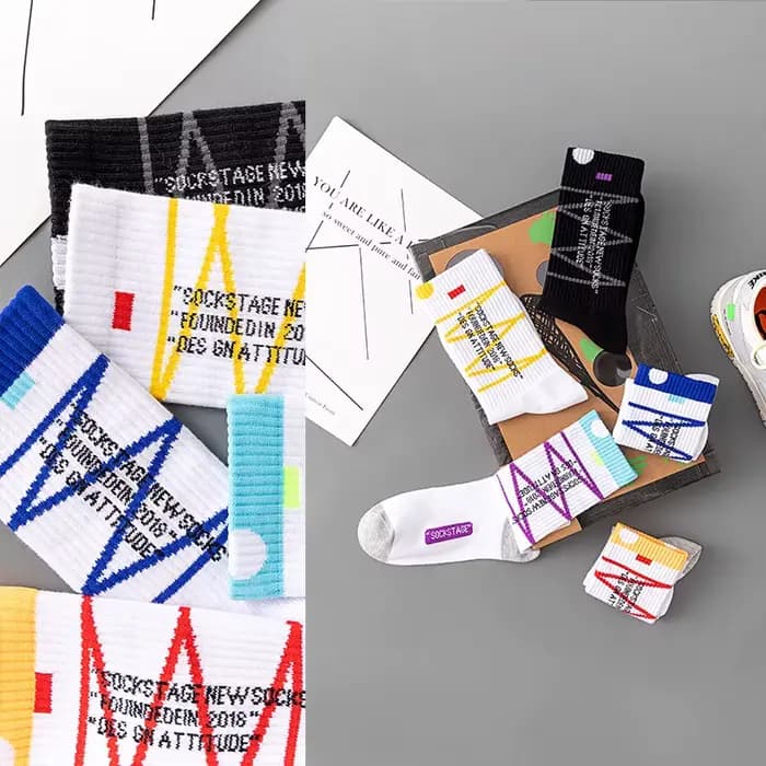 Les chaussettes de sport pour hommes et femmes conviennent au skateboard