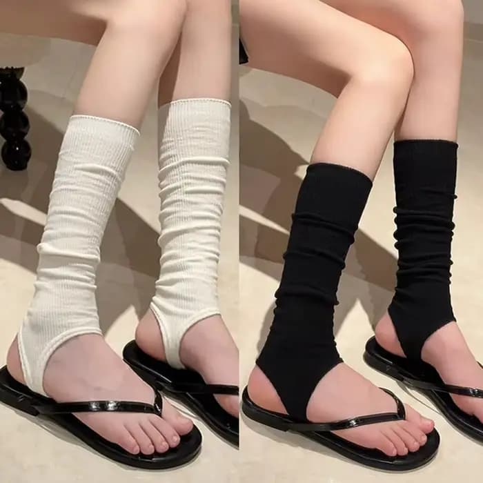Chaussettes hautes élégantes et respirantes pour femme