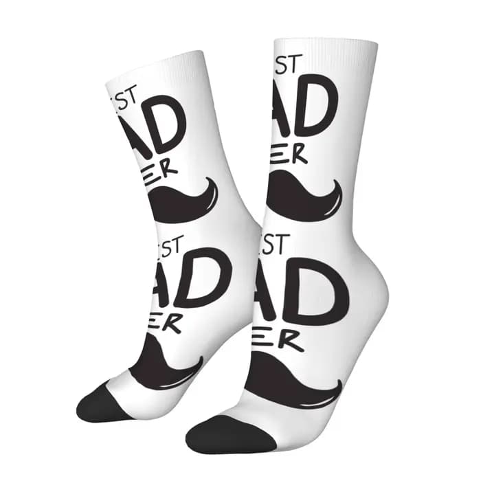 Chaussettes mi-mollet imprimées sur le thème de la fête des pères