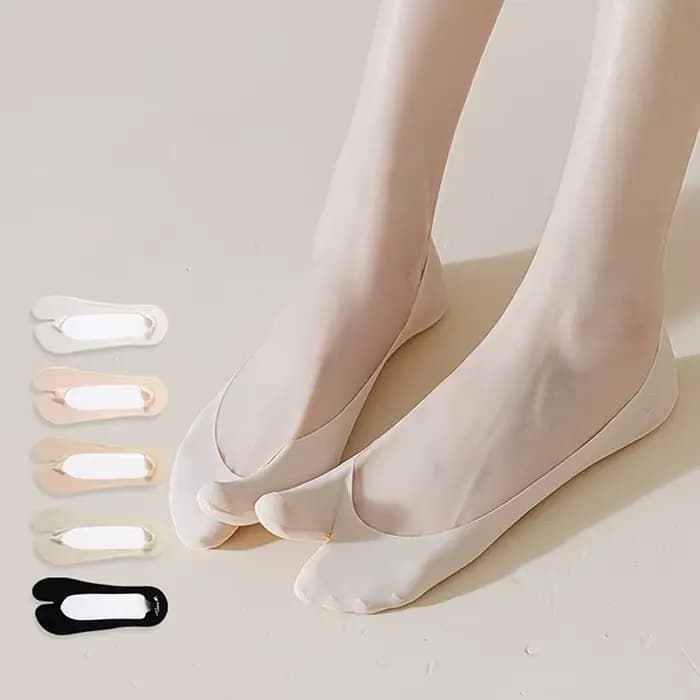 Chaussettes ultra fines à deux orteils pour femmes